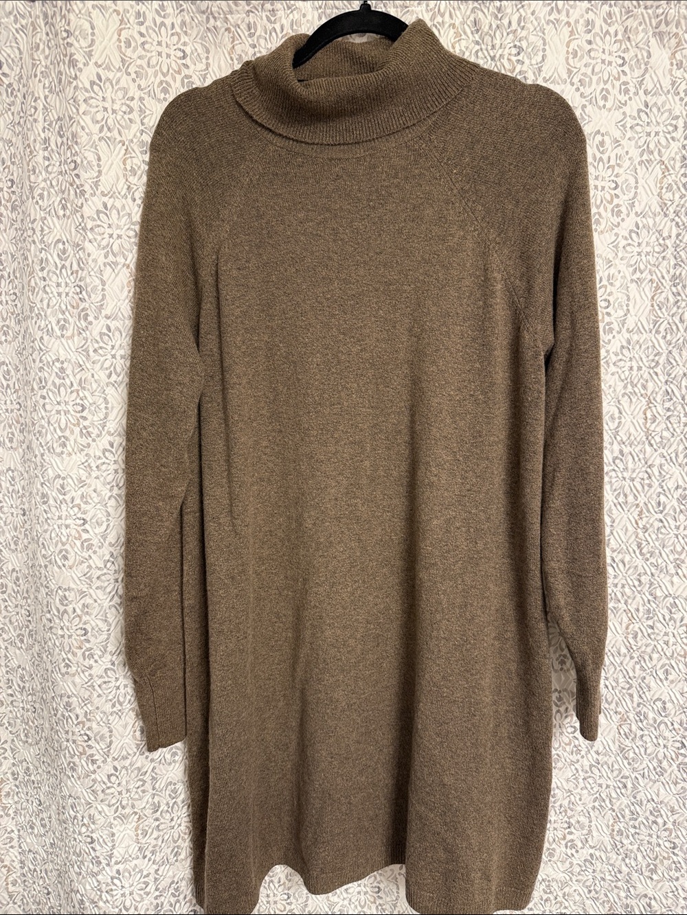 GAP Brown Taupe Cowl-Neck Sweater Dress